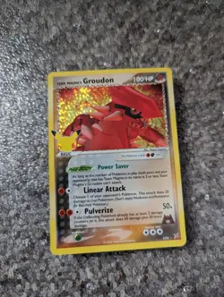 Pokemon Team Magma’s Groudon Celebrations 9/95 Ultra Rare Card Foil Holo 25th - Image 3