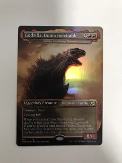 Godzilla Doom Inevitable Foil Extended Borderless MTG Magic Card NM Mint IKO - Image 2