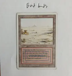 Magic the Gathering Badlands Revised Edition Heavily Played - Image 1