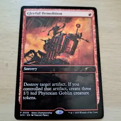 MTG Gleeful Demolition PROMO - Image 2