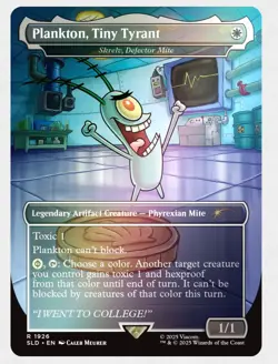 Plankton, Tiny Tyrant (Rainbow Foil) Free Shipping - Image 1