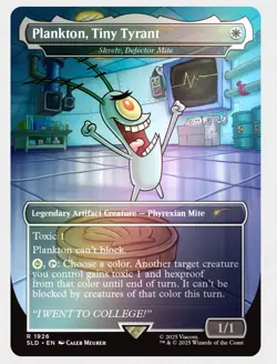 Plankton, Tiny Tyrant (Rainbow Foil) Free Shipping - Image 2