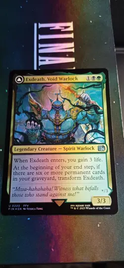 MTG Final Fantasy - Exdeath, Void Warlock - Foil - Image 3