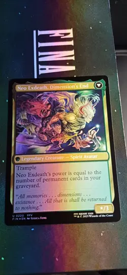 MTG Final Fantasy - Exdeath, Void Warlock - Foil - Image 4