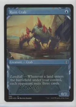 Ruin Crab (Showcase) Foil Magic: Zendikar Rising #295 2m6 - Image 1