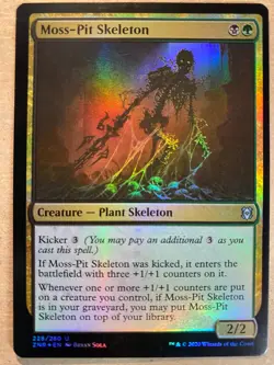 MTG 1x FOIL Moss-Pit Skeleton Zendikar Rising Modern Magic the Gathering x1 NM - Image 2