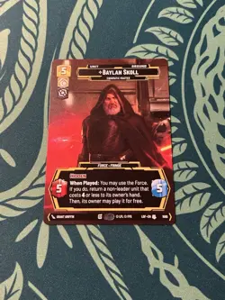 Baylan Skoll 1065 Prestige NON Foil Legends Of The Force LOF Star Wars Unlimited - Image 3