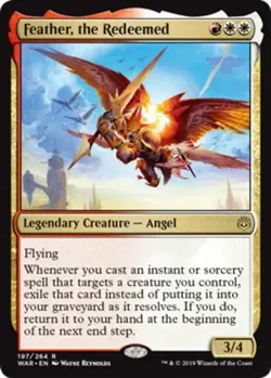 1x Feather, the Redeemed Light Play MTG Magic - Kid Icarus - - Image 2