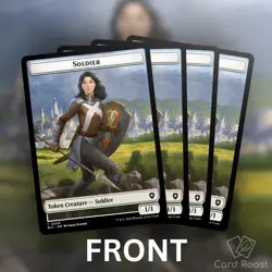 MTG Magic x4 Soldier  / Citizen Double-Sided Token Commander Bloomburrow BLC - Image 1