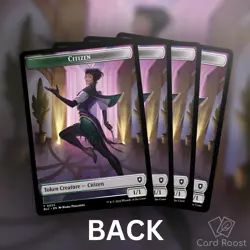 MTG Magic x4 Soldier  / Citizen Double-Sided Token Commander Bloomburrow BLC - Image 2