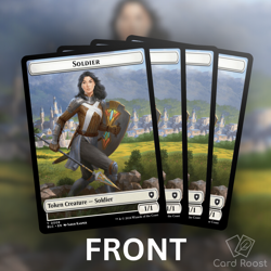 MTG Magic x4 Soldier  / Citizen Double-Sided Token Commander Bloomburrow BLC - Image 3