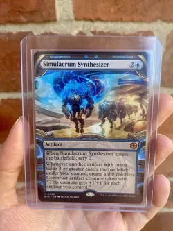Simulacrum Synthesizer Showcase Big Score MTG Magic the Gathering Card - Image 3