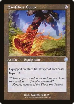 Swiftfoot Boots Retro Frame The Brothers' War NM MTG - Image 1