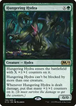 Magic The Gathering MTG HUNGERING HYDRA Core Set 2019 NM Near Mint - Image 1