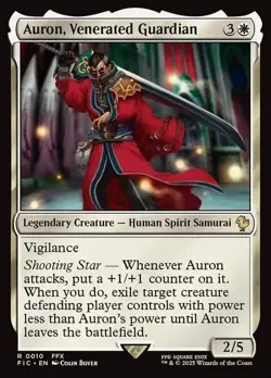 Magic The Gathering MTG AURON, VENERATED GUARDIAN Final Fantasy NM Near Mint - Image 1