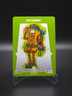 Becky Birddog 2025 Bo Jackson Battle Arena Alpha Update Hot Dog Card #HD-20 - Image 1