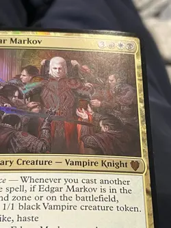 MTG EDGAR MARKOV   "OVERSIZE/JUMBO"   MYTHIC FOIL  #036/309 COMMANDER 2017 - Image 3