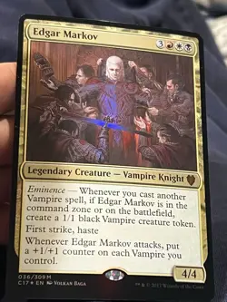 MTG EDGAR MARKOV   "OVERSIZE/JUMBO"   MYTHIC FOIL  #036/309 COMMANDER 2017 - Image 7