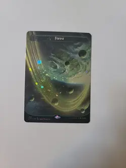 Magic The Gathering Unfinity Galaxy Foil Forest #495 NM-MT OC3330 - Image 1