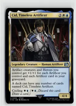 MTG Final Fantasy Cid, Timeless Artificer (418) x1 NM Uncommon - Image 1