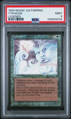 TYPHOON Legends Rare Reserved List PSA 9 Vintage MTG [Nostalgium] - Image 1