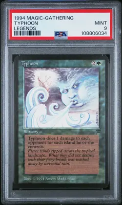TYPHOON Legends Rare Reserved List PSA 9 Vintage MTG [Nostalgium] - Image 3