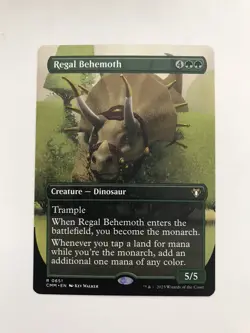 Regal Behemoth Extended Borderless MTG Magic the Gathering Card NM Near Mint CMM - Image 2