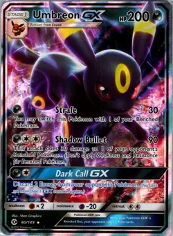 Umbreon GX 80/149 - Pokemon TCG Sun & Moon: Base Set - Ultra Rare Holo (NM) - Image 1