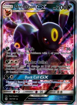 Umbreon GX 80/149 - Pokemon TCG Sun & Moon: Base Set - Ultra Rare Holo (NM) - Image 3