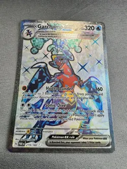Pokemon TCG: Garchomp ex 219/182 Sv04: Paradox Rift Full Art Holo MINT - Image 3