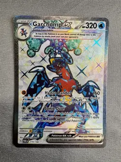 Pokemon TCG: Garchomp ex 219/182 Sv04: Paradox Rift Full Art Holo MINT - Image 6