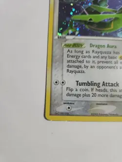 Pokemon TCG Rayquaza EX Deoxys 22/107 Regular Non Holo Rare Card - Image 15