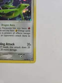 Pokemon TCG Rayquaza EX Deoxys 22/107 Regular Non Holo Rare Card - Image 16