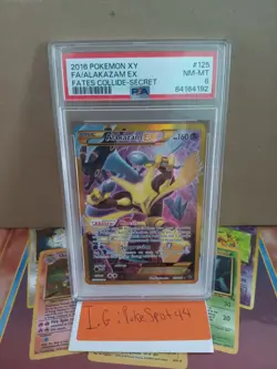 Pokemon 2016 Fates Collide Alakazam Ex Secret Rare 125/124 PSA 8 Near Mint - Image 3