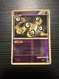 Pokemon TGC Unown 54/123 Reverse-Holo Heart Gold & Soul Silver (base set) LP - Image 1