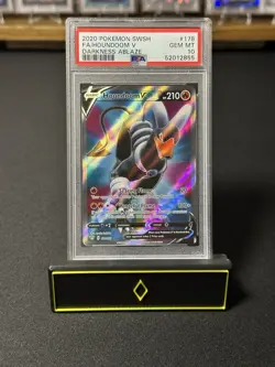 Pokémon SWSH 2020 FA/Houndoom v Darkness Ablaze #178/189 PSA 10 - Image 1