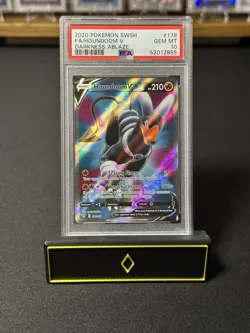 Pokémon SWSH 2020 FA/Houndoom v Darkness Ablaze #178/189 PSA 10 - Image 3
