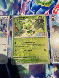 Pokemon TCG Terapagos & Sprigatito 161/191 012/193 Horizons Promo EB Games Mint - Image 3