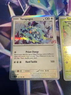 Pokemon TCG Terapagos & Sprigatito 161/191 012/193 Horizons Promo EB Games Mint - Image 7