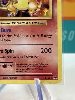 Charizard #11 Holo Rare Pokemon 2016 XY Evolutions LP - Image 7