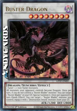 BUSTER DRAGON • (Dragon Fighter) • Ultra R • GFTP EN097 • YUGIOH! • ANDYCARDS - Image 2