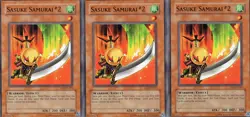 3X Sasuke Samurai #2 DR1-EN221- Yugioh Yu Gi Oh! 3 Playset - Image 2