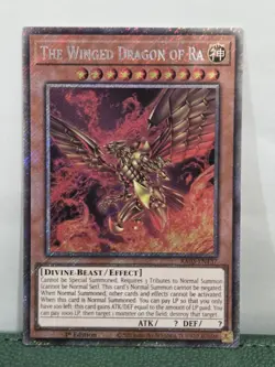 The Winged Dragon of Ra (Platinum Secret Rare) Platinum Secret Rare Quarter Ce - Image 1