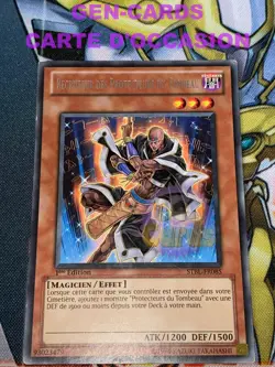 USED Yu Gi Oh MORTUARY PROTECTOR RECRUITER CARD STBL-FR085 1st ME - Image 3