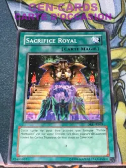 USED Yu Gi Oh ROYAL SACRIFICE CARD DR1-FR039 - Image 1