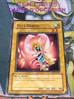 USED Yu Gi Oh GIRL HARPY DR3-FR064 LIGHT PLAYED F10 Card - Image 1