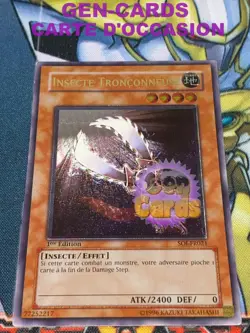 USED Yu Gi Oh INSECT TRUNCATOR CARD SOI-FR021 1st Edition ULTIMATE RARE - Image 1