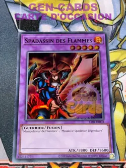 OCCASION Yu Gi Oh SWORDSMAN OF FLAMES LOB-FR003 25TH YEARS Card - Image 1