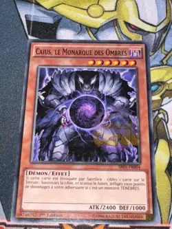Yu Gi Oh CAIUS, THE MONARCH OF SHADOWS CARD SR01-FR004 1st Edition Correct - Image 1