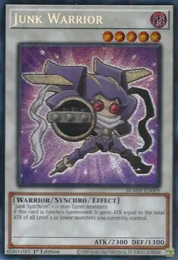 Yugioh! Junk Warrior - BLMM-EN009 - Secret Rare - 1st Edition Near Mint, English - Image 1